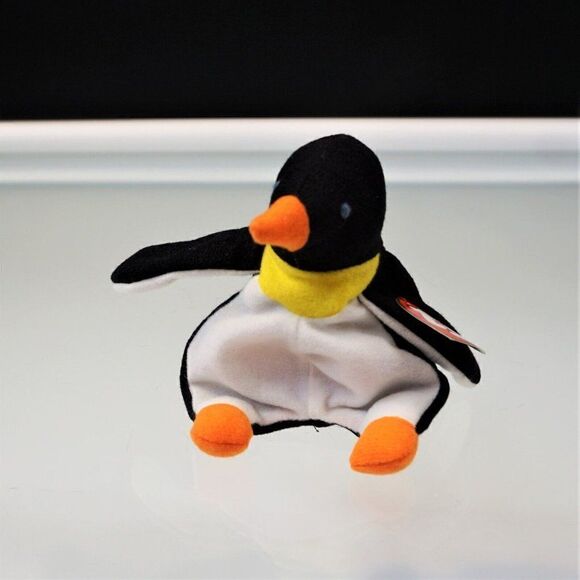 Ty Teenie Beanie Babies Waddle The Penguin 1993 McDonalds Happy Meal Toy - Picture 4 of 9